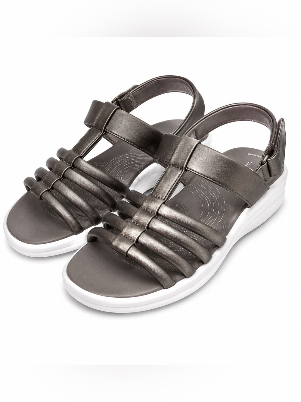 NEW Clarks Cloudsteppers Strappy Comfort Sandals 8W